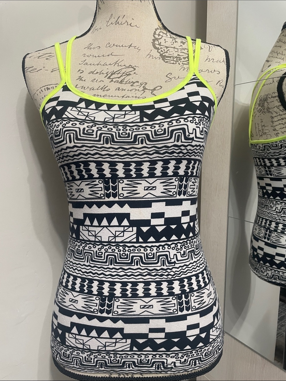 Deb Neon Lime-Trim Tank Top